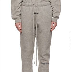 NWOT Fear of God Essentials Grey Track Lounge Pants